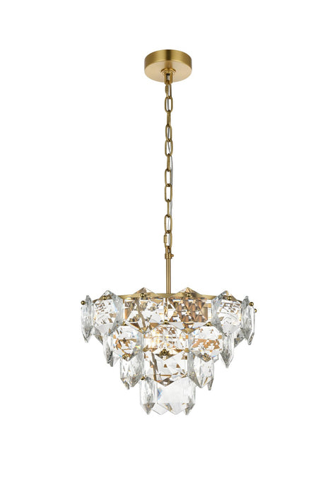 Elegant Lighting - 1050D16SG - Six Light Chandelier - Adaline - Satin Gold