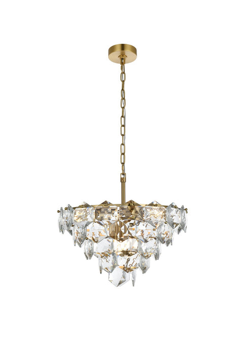 Elegant Lighting - 1050D20SG - Eight Light Chandelier - Adaline - Satin Gold