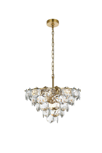 Adaline Eight Light Chandelier Satin Gold