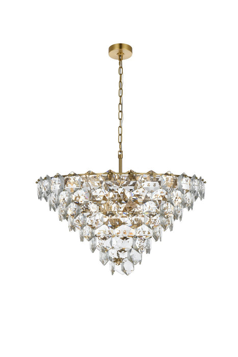 Elegant Lighting - 1050D32SG - 15 Light Chandelier - Adaline - Satin Gold