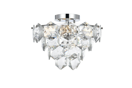 Elegant Lighting - 1050F16C - Six Light Flush Mount - Adaline - Chrome