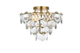 Elegant Lighting - 1050F16SG - Six Light Flush Mount - Adaline - Satin Gold