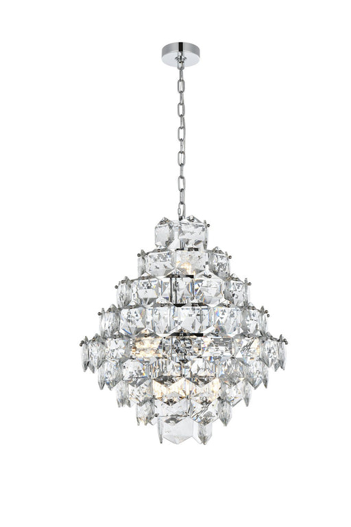 Elegant Lighting - 1050G24C - 15 Light Chandelier - Adaline - Chrome