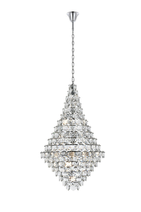 Elegant Lighting - 1050G36C - 38 Light Chandelier - Adaline - Chrome