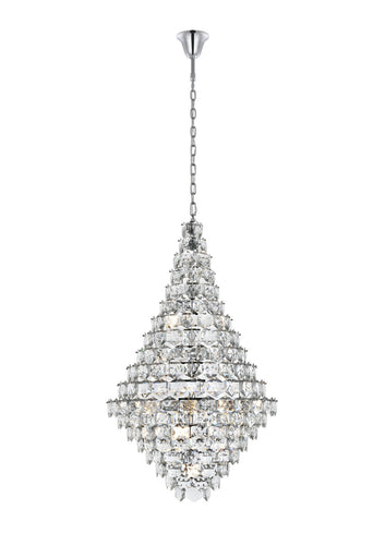Adaline 38 Light Chandelier Chrome