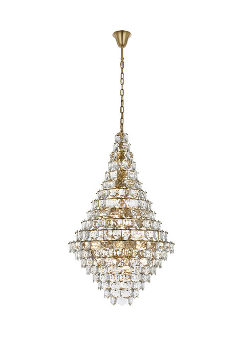 Elegant Lighting - 1050G36SG - 38 Light Chandelier - Adaline - Satin Gold