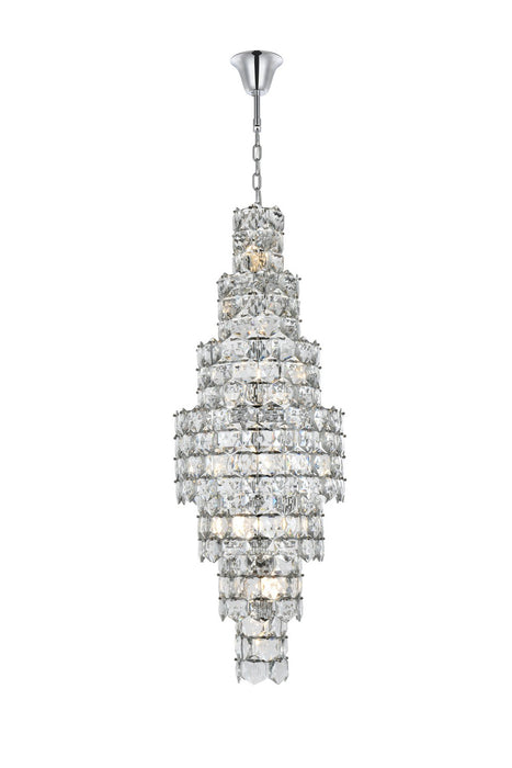 Elegant Lighting - 1050SR24C - 26 Light Chandelier - Adaline - Chrome