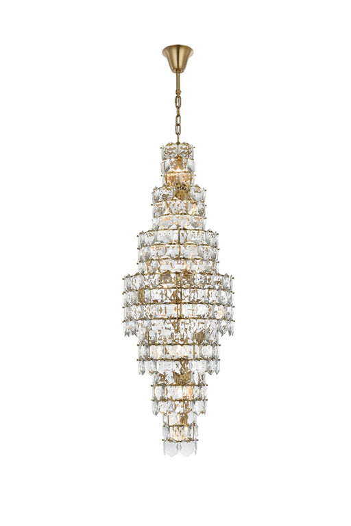 Elegant Lighting - 1050SR24SG - 26 Light Chandelier - Adaline - Satin Gold