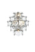 Elegant Lighting - 1050W15C - Four Light Wall Sconce - Adaline - Chrome