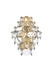 Elegant Lighting - 1050W18SG - Four Light Wall Sconce - Adaline - Satin Gold
