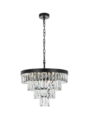 Josephine Ten Light Chandelier Black