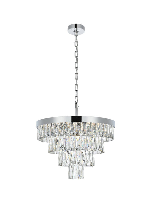 Elegant Lighting - 1060D20C - Ten Light Chandelier - Josephine - Chrome