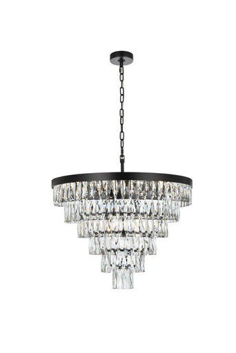 Josephine 13 Light Chandelier Black