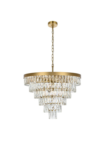 Josephine 13 Light Chandelier Satin Gold