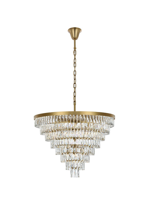 Elegant Lighting - 1060D36SG - 29 Light Chandelier - Josephine - Satin Gold