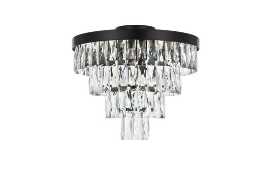 Josephine Six Light Flush Mount Black