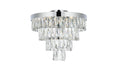 Elegant Lighting - 1060F18C - Six Light Flush Mount - Josephine - Chrome