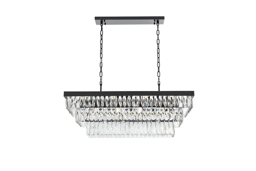 Elegant Lighting - 1060G36BK - 12 Light Chandelier - Josephine - Black