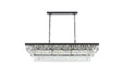 Elegant Lighting - 1060G48BK - 17 Light Chandelier - Josephine - Black