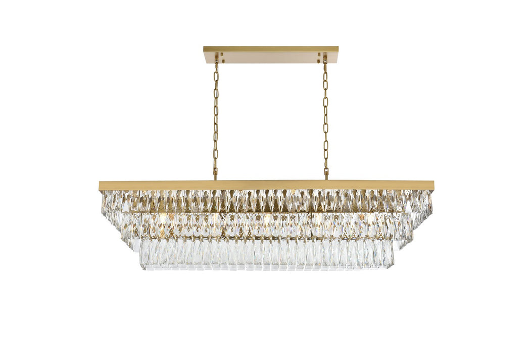 Elegant Lighting - 1060G48SG - 17 Light Chandelier - Josephine - Satin Gold