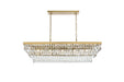 Elegant Lighting - 1060G48SG - 17 Light Chandelier - Josephine - Satin Gold