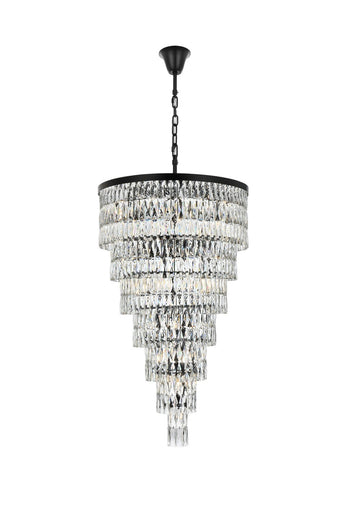 Josephine 41 Light Chandelier Black
