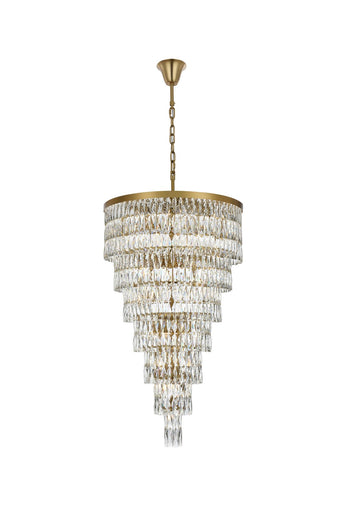 Josephine 41 Light Chandelier Satin Gold