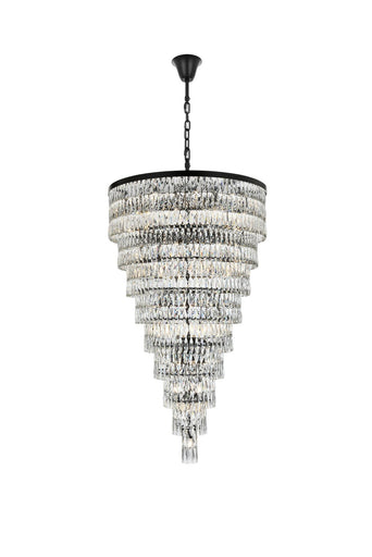 Josephine 61 Light Chandelier Black