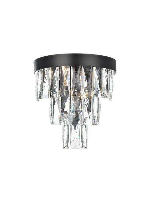 Elegant Lighting - 1060W10BK - Two Light Wall Sconce - Josephine - Black
