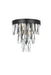 Elegant Lighting - 1060W10BK - Two Light Wall Sconce - Josephine - Black