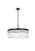 Elegant Lighting - 1070D24BK - Six Light Chandelier - Harlow - Black