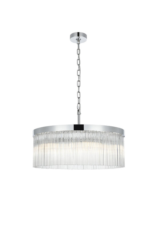 Elegant Lighting - 1070D24C - Six Light Chandelier - Harlow - Chrome