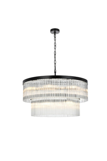 Harlow 14 Light Chandelier Black