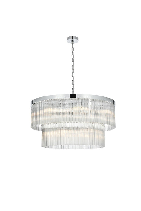 Elegant Lighting - 1070D32C - 14 Light Chandelier - Harlow - Chrome