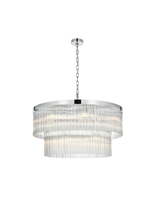 Elegant Lighting - 1070D32C - 14 Light Chandelier - Harlow - Chrome