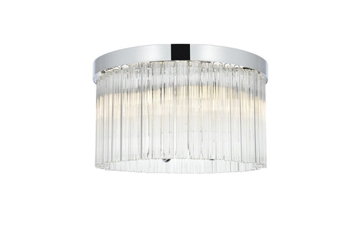 Harlow Four Light Flush Mount Chrome