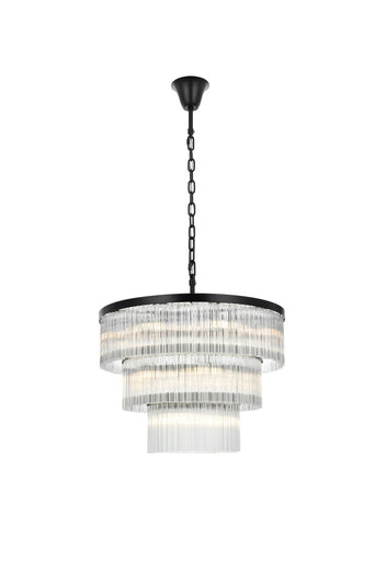 Harlow 18 Light Chandelier Black