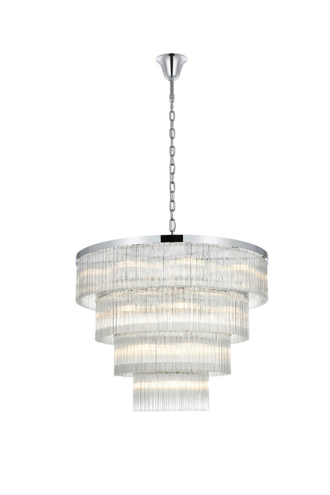 Elegant Lighting - 1070G40C - 28 Light Chandelier - Harlow - Chrome