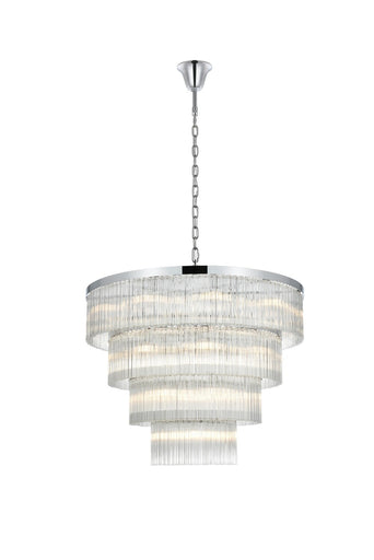 Harlow 28 Light Chandelier Chrome