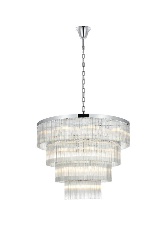 Elegant Lighting - 1070G40C - 28 Light Chandelier - Harlow - Chrome