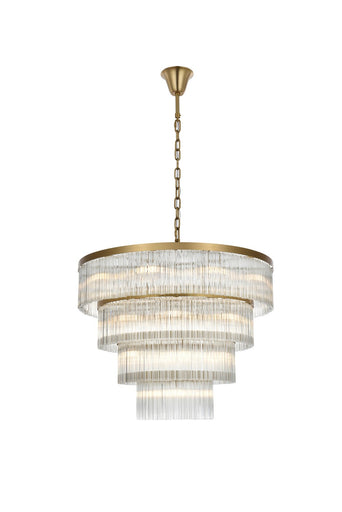 Harlow 28 Light Chandelier Satin Gold