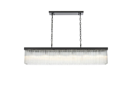 Harlow Six Light Chandelier Black