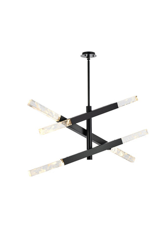 Ari Six Light Pendant Black