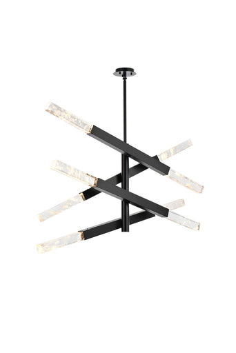Ari Eight Light Pendant Black