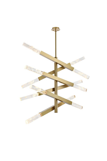 Ari 12 Light Pendant Satin Gold