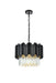 Elegant Lighting - 3400D16BK - Four Light Chandelier - Willow - Black
