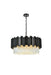 Elegant Lighting - 3400D24BK - Eight Light Chandelier - Willow - Black