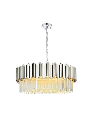Willow Ten Light Chandelier Chrome