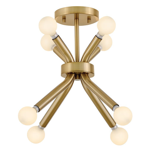 Axton LED Pendant Lacquered Brass