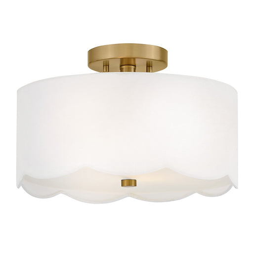 Bliss LED Semi-Flush Mount Lacquered Brass